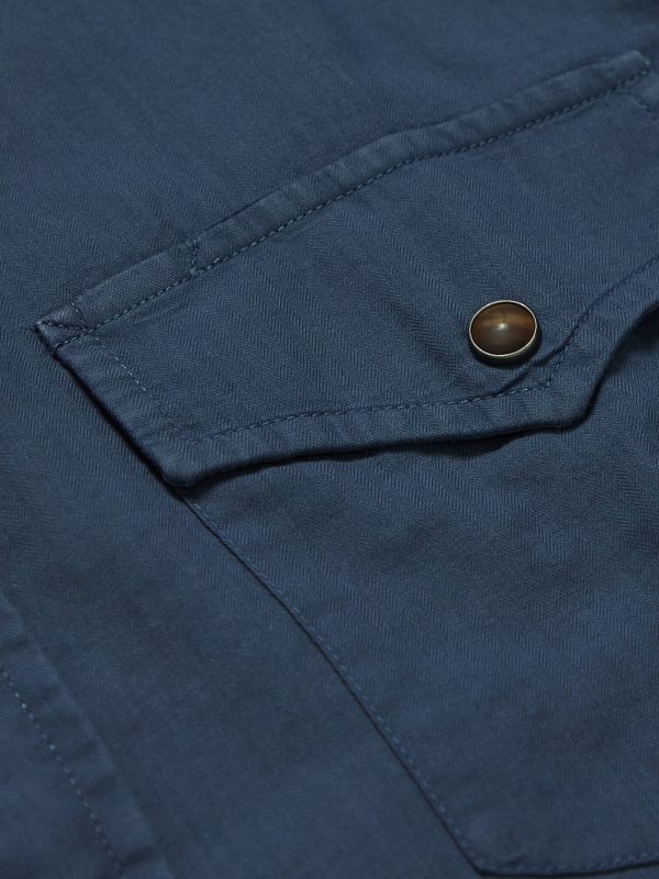 Herringbone Cotton Shirt - E1 Herringbone Cotton Shirt - E1
