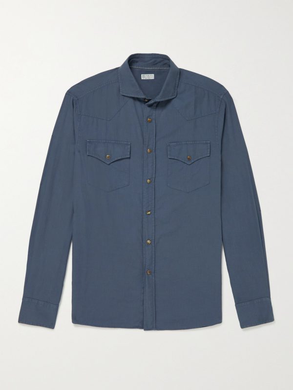 Herringbone Cotton Shirt Herringbone Cotton Shirt