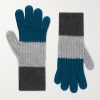 Striped Cashmere Gloves