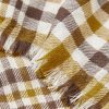 Fringed Checked Cashmere Scarf - CU