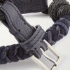 Scooby Small Woven Cord and Leather Dog Collar - CU Scooby Small Woven Cord and Leather Dog Collar - CU