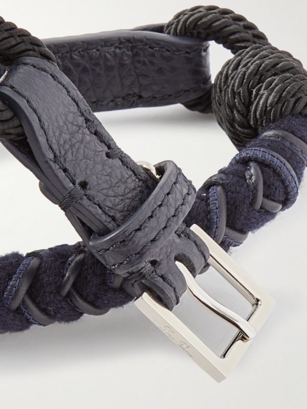 Scooby Small Woven Cord and Leather Dog Collar - CU Scooby Small Woven Cord and Leather Dog Collar - CU