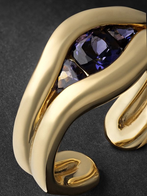 Trillion 18-Karat Gold Iolite Ring - CU Trillion 18-Karat Gold Iolite Ring - CU