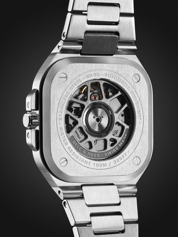 BR 05 Automatic 40mm Stainless Steel and Diamond Watch, Ref. No. BR05A-BL-STFLD/SST - BK BR 05 Automatic 40mm Stainless Steel and Diamond Watch, Ref. No. BR05A-BL-STFLD/SST - BK