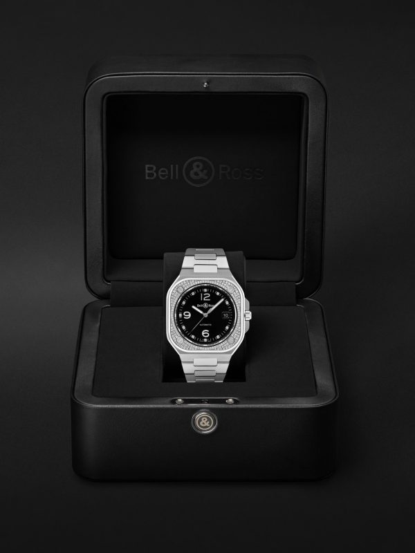 BR 05 Automatic 40mm Stainless Steel and Diamond Watch, Ref. No. BR05A-BL-STFLD/SST - E3 BR 05 Automatic 40mm Stainless Steel and Diamond Watch, Ref. No. BR05A-BL-STFLD/SST - E3