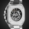 BR 05 Automatic GMT 41mm Stainless Steel Watch, Ref. No. BR05G-BL-ST/SST - BK