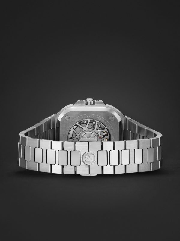 BR 05 Automatic GMT 41mm Stainless Steel Watch, Ref. No. BR05G-BL-ST/SST - E2