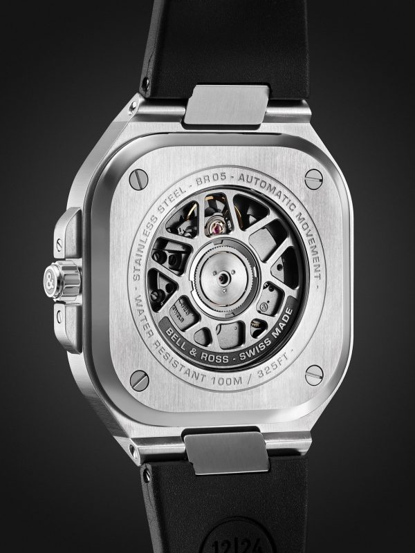 BR 05 Automatic GMT 41mm Stainless Steel and Rubber Watch, Ref. No. BR05G-BL-ST/SRB - BK BR 05 Automatic GMT 41mm Stainless Steel and Rubber Watch, Ref. No. BR05G-BL-ST/SRB - BK