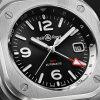 BR 05 Automatic GMT 41mm Stainless Steel and Rubber Watch, Ref. No. BR05G-BL-ST/SRB - CU BR 05 Automatic GMT 41mm Stainless Steel and Rubber Watch, Ref. No. BR05G-BL-ST/SRB - CU