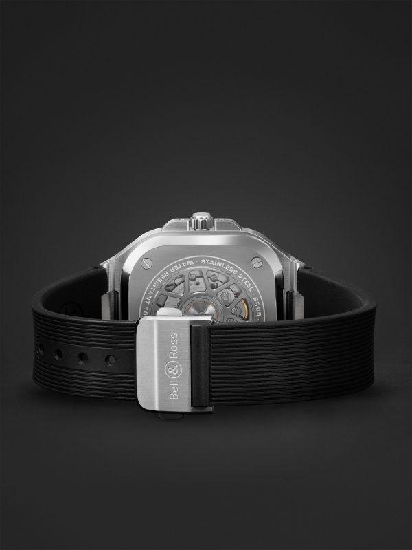 BR 05 Automatic GMT 41mm Stainless Steel and Rubber Watch, Ref. No. BR05G-BL-ST/SRB - E2 BR 05 Automatic GMT 41mm Stainless Steel and Rubber Watch, Ref. No. BR05G-BL-ST/SRB - E2