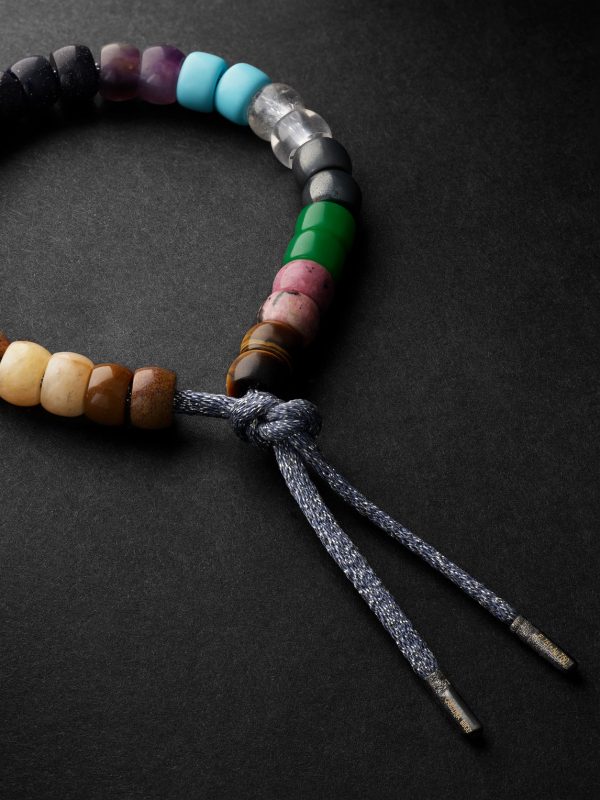 Forte Beads Blackened Gold Multi-Stone Bracelet - BK