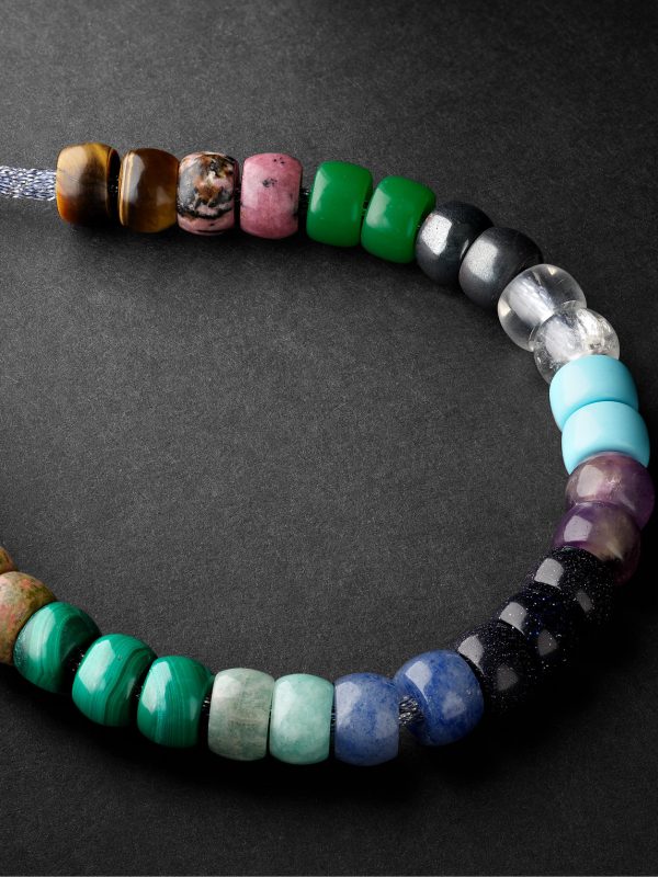 Forte Beads Blackened Gold Multi-Stone Bracelet - CU