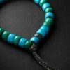 Forte Beads White and Blackened Gold, Turquoise and Malachite Bracelet - BK Forte Beads White and Blackened Gold, Turquoise and Malachite Bracelet - BK