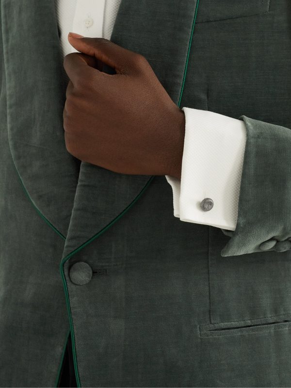 Florentine Finish Blackened Gold Cufflinks - FR Florentine Finish Blackened Gold Cufflinks - FR