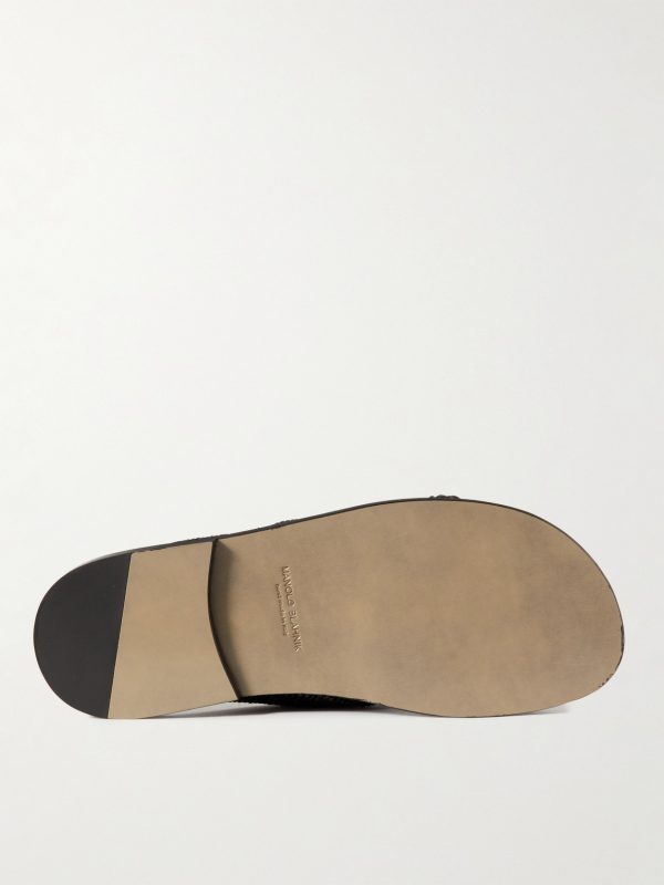 Otawi Woven Raffia and Leather Sandals - E2 Otawi Woven Raffia and Leather Sandals - E2