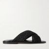 Otawi Woven Raffia and Leather Sandals Otawi Woven Raffia and Leather Sandals