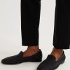 Mario Leather-Trimmed Raffia Loafers - E1 Mario Leather-Trimmed Raffia Loafers - E1