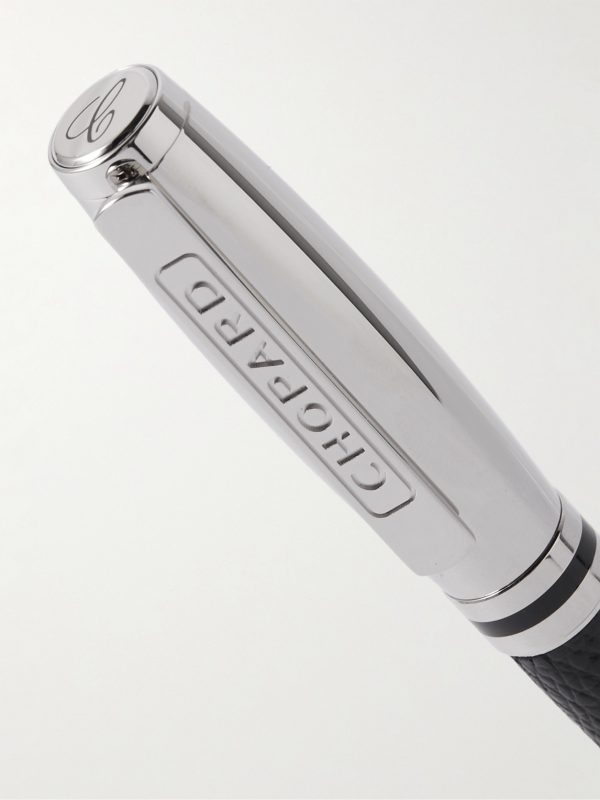 Brescia Resin and Palladium-Plated Ballpoint Pen - BK