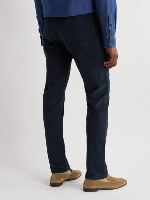 Austin Straight-Leg Cotton-Corduroy Trousers - BK
