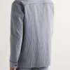 Silas Striped Cotton Overshirt - BK Silas Striped Cotton Overshirt - BK