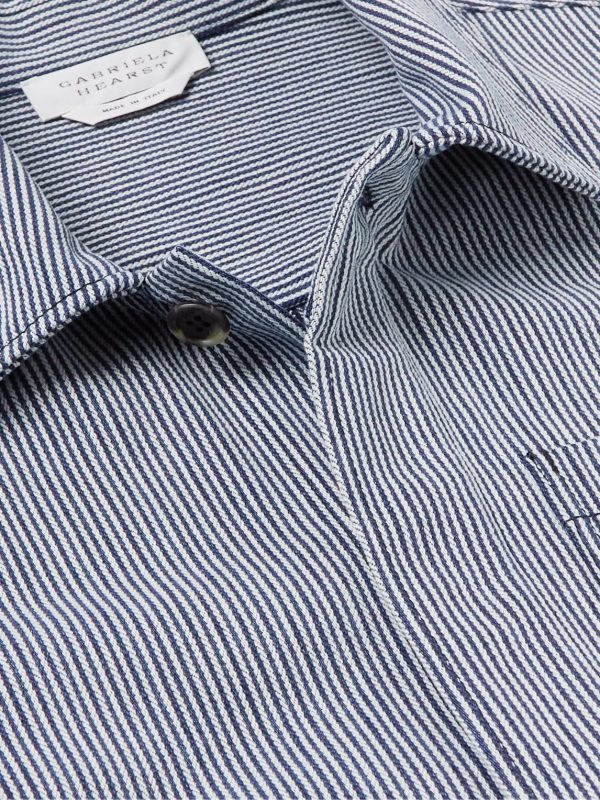 Silas Striped Cotton Overshirt - CU Silas Striped Cotton Overshirt - CU