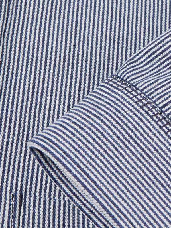 Silas Striped Cotton Overshirt - E1 Silas Striped Cotton Overshirt - E1