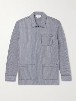 Silas Striped Cotton Overshirt