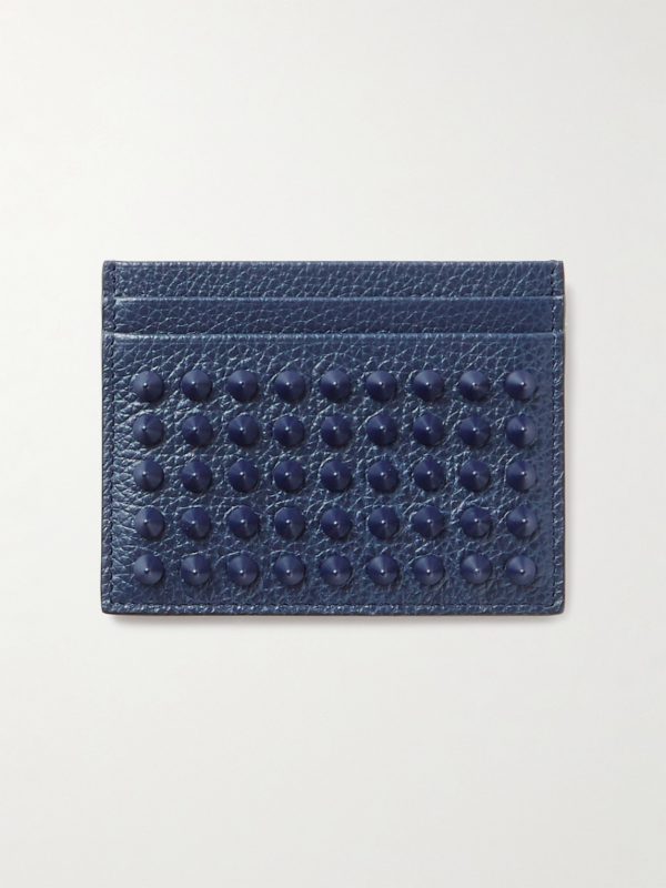 Studded Full-Grain Leather Cardholder Studded Full-Grain Leather Cardholder