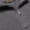 Slim-Fit Ribbed Silk, Cashmere and Linen-Blend Half-Zip Sweater - CU Slim-Fit Ribbed Silk, Cashmere and Linen-Blend Half-Zip Sweater - CU