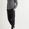 Slim-Fit Ribbed Silk, Cashmere and Linen-Blend Half-Zip Sweater - OU Slim-Fit Ribbed Silk, Cashmere and Linen-Blend Half-Zip Sweater - OU