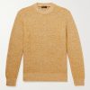 Slim-Fit Cable-Knit Silk and Cashmere-Blend Sweater Slim-Fit Cable-Knit Silk and Cashmere-Blend Sweater