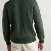 Ribbed Mélange Cashmere Sweater - BK Ribbed Mélange Cashmere Sweater - BK