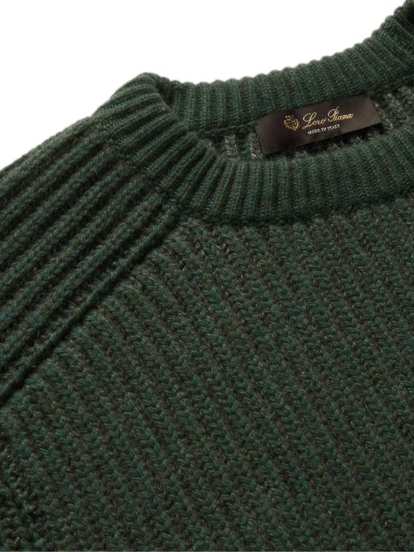 Ribbed Mélange Cashmere Sweater - CU Ribbed Mélange Cashmere Sweater - CU