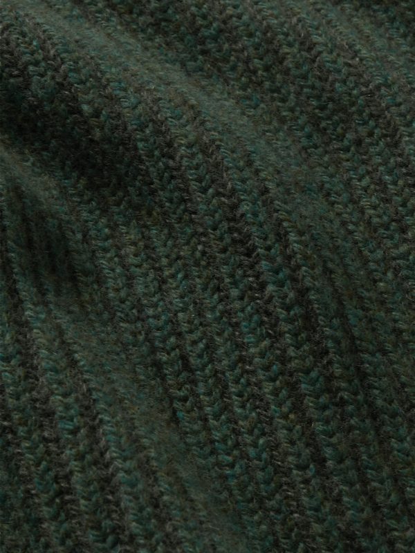 Ribbed Mélange Cashmere Sweater - E1 Ribbed Mélange Cashmere Sweater - E1