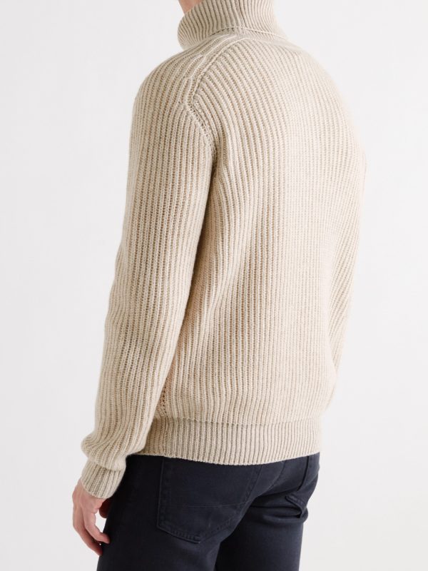 Cashmere Rollneck Sweater - BK Cashmere Rollneck Sweater - BK
