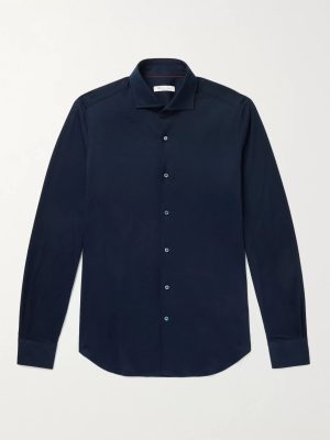Slim-Fit Cotton-Jersey Shirt