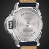 Luminor Blu Mare Hand-Wound 44mm Stainless Steel and Leather Watch, Ref. No. PAM01085 - BK Luminor Blu Mare Hand-Wound 44mm Stainless Steel and Leather Watch, Ref. No. PAM01085 - BK
