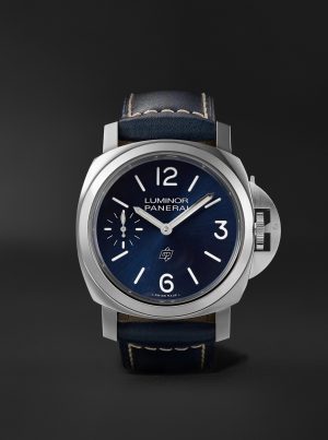 Luminor Blu Mare Hand-Wound 44mm Stainless Steel and Leather Watch, Ref. No. PAM01085 Luminor Blu Mare Hand-Wound 44mm Stainless Steel and Leather Watch, Ref. No. PAM01085