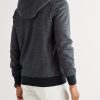 Cashmere and Silk-Blend Zip-Up Hoodie - BK Cashmere and Silk-Blend Zip-Up Hoodie - BK