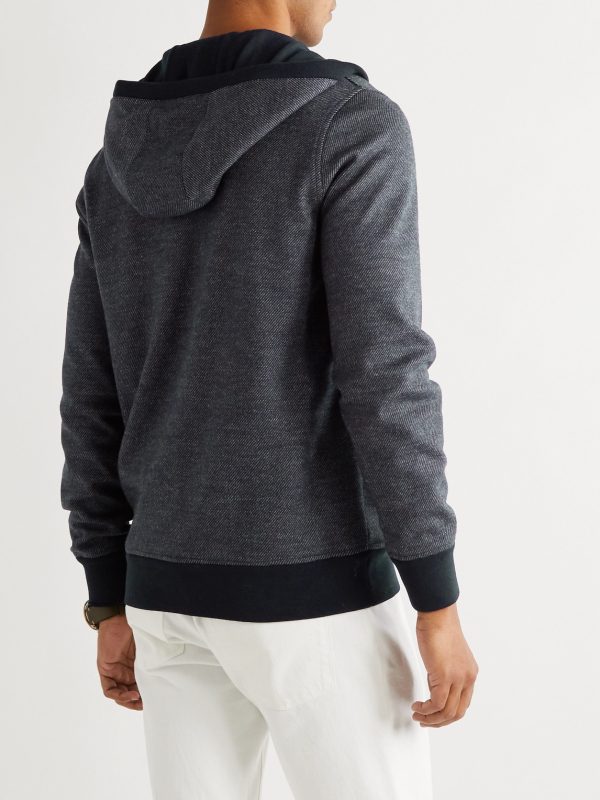 Cashmere and Silk-Blend Zip-Up Hoodie - BK Cashmere and Silk-Blend Zip-Up Hoodie - BK