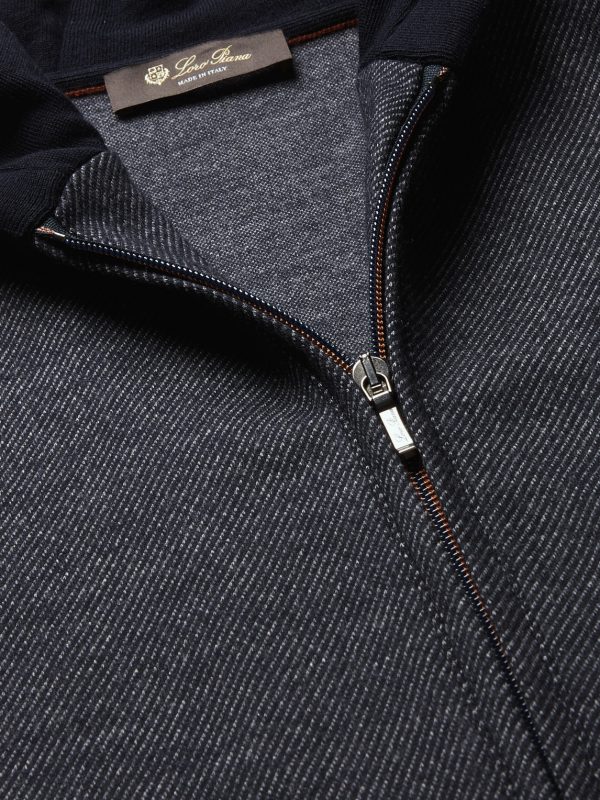 Cashmere and Silk-Blend Zip-Up Hoodie - CU Cashmere and Silk-Blend Zip-Up Hoodie - CU