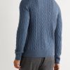 Slim-Fit Cable-Knit Baby Cashmere Sweater - BK