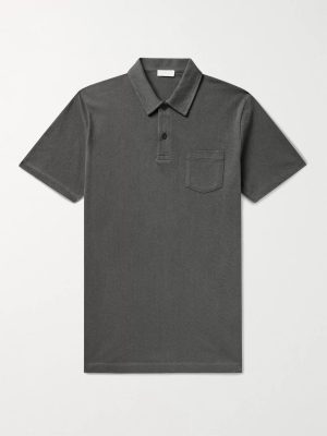 Riviera Slim-Fit Cotton-Mesh Polo Shirt