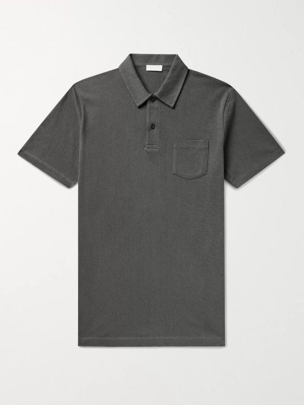 Riviera Slim-Fit Cotton-Mesh Polo Shirt Riviera Slim-Fit Cotton-Mesh Polo Shirt