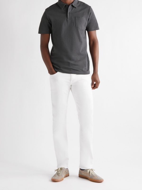 Riviera Slim-Fit Cotton-Mesh Polo Shirt - OU Riviera Slim-Fit Cotton-Mesh Polo Shirt - OU
