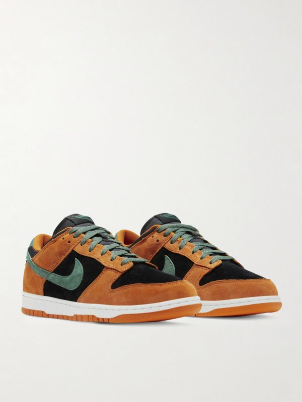 Dunk Low Mesh-Trimmed Suede Sneakers - FR