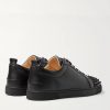 Louis Junior Spikes Cap-Toe Leather Sneakers - BK Louis Junior Spikes Cap-Toe Leather Sneakers - BK