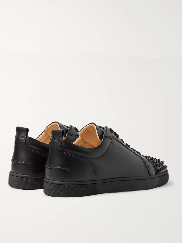 Louis Junior Spikes Cap-Toe Leather Sneakers - BK Louis Junior Spikes Cap-Toe Leather Sneakers - BK