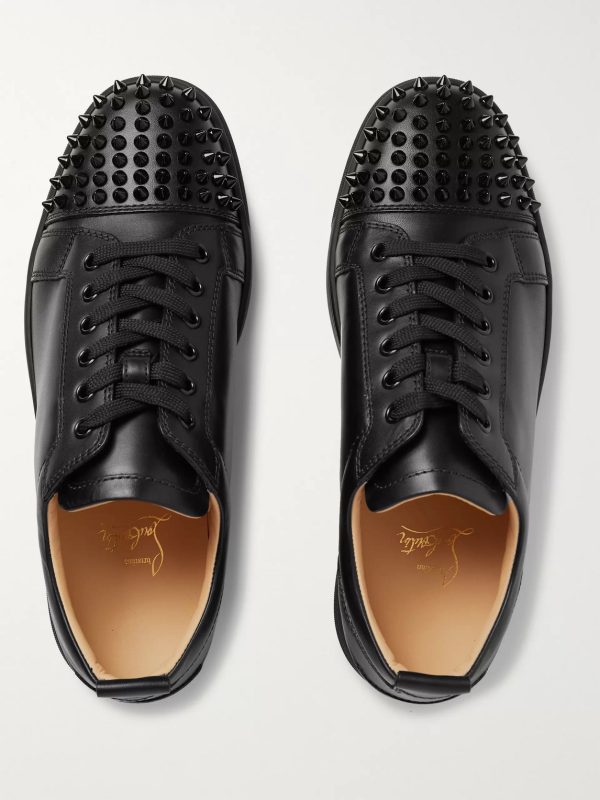 Louis Junior Spikes Cap-Toe Leather Sneakers - E3 Louis Junior Spikes Cap-Toe Leather Sneakers - E3