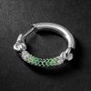 The Equinox 18-Karat White Gold, Tsavorite and Diamond Single Earring